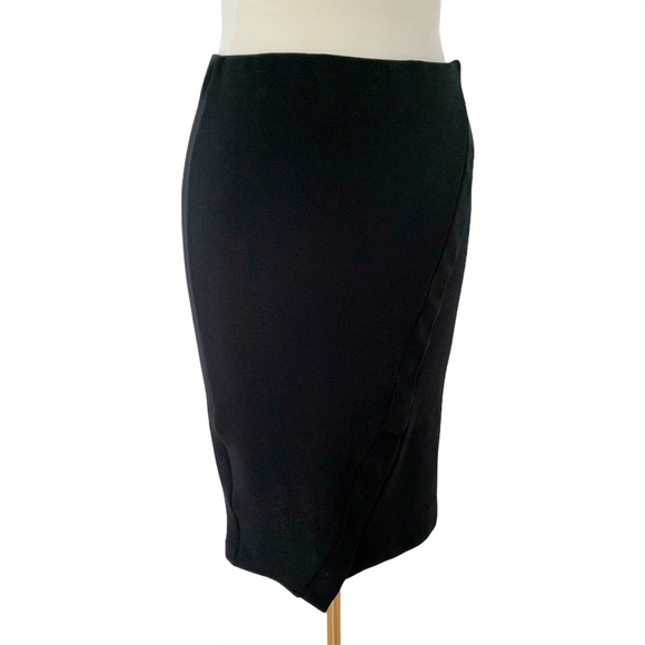 Zara black elastic pencil skirt size L - Picture 6 of 7